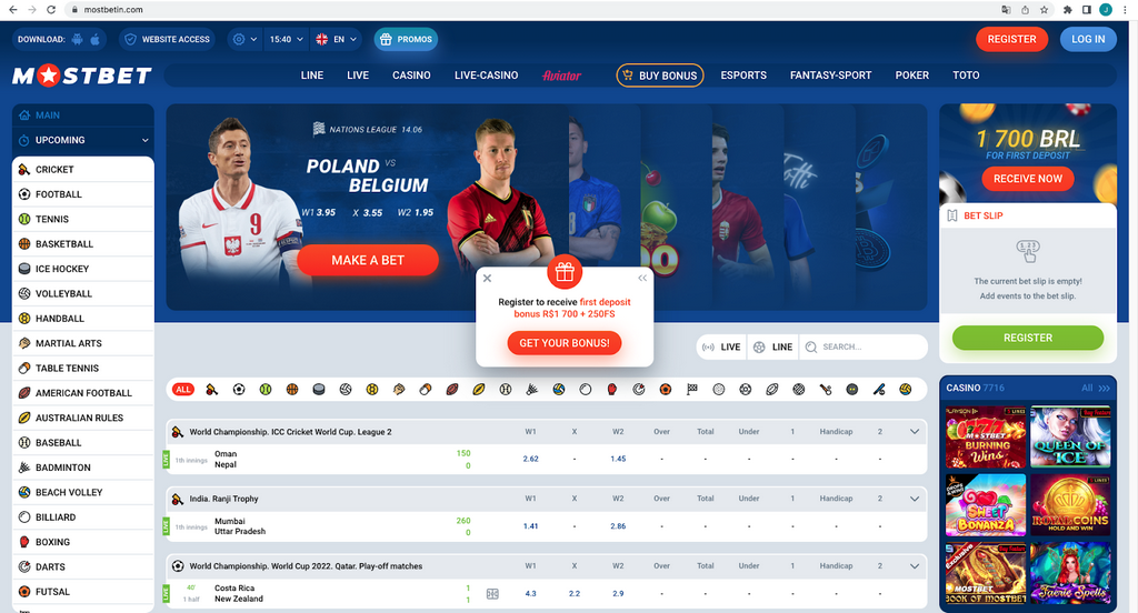 Mostbet Casino - Çoxsaylı Oyunlar və Şanslar