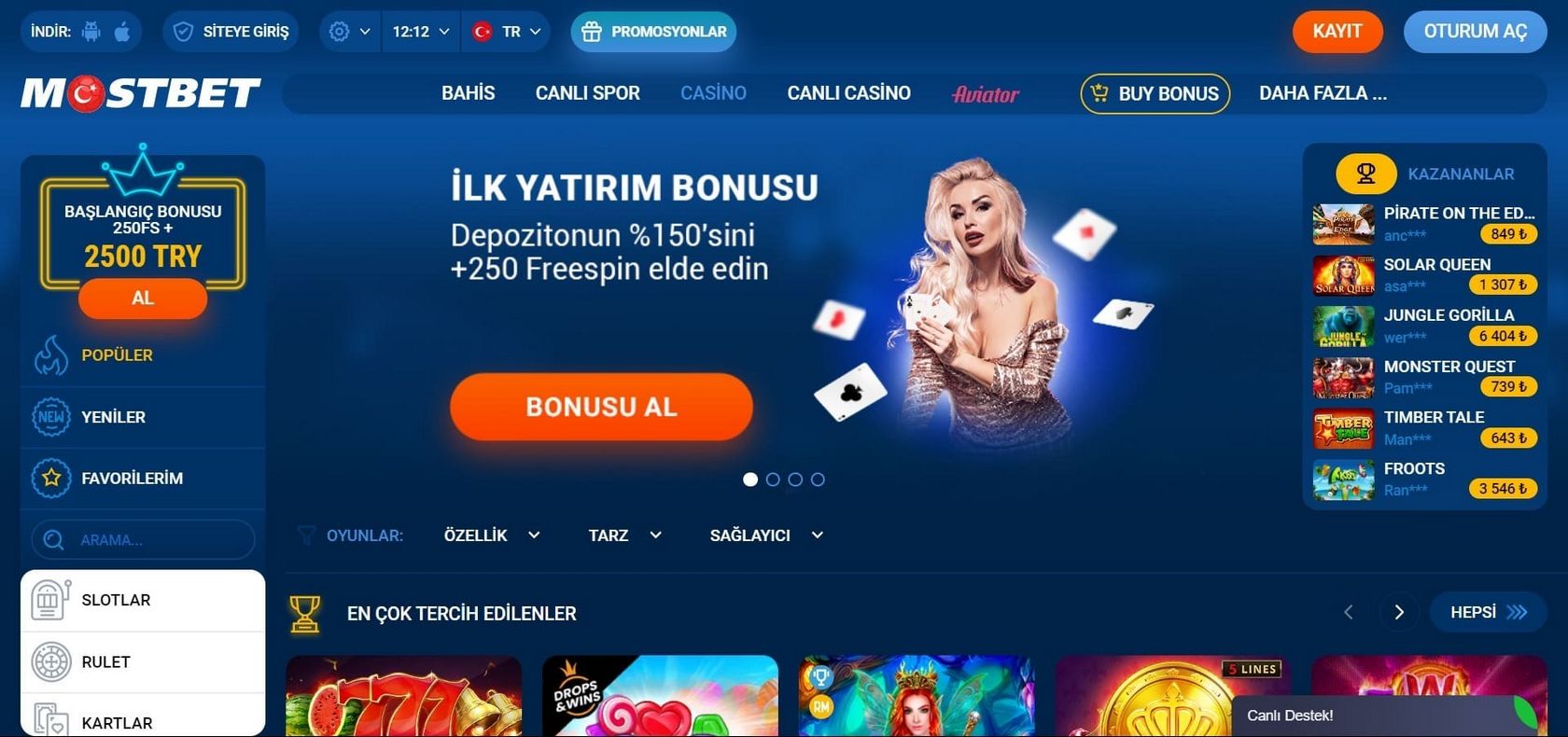 Referencja władz Mostbet