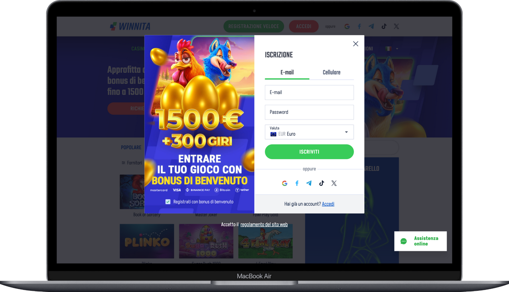 Testimonianza sul Casinò Online Winnita