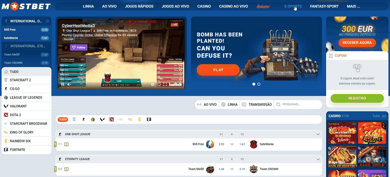 Online Casino Gamings in Mostbet