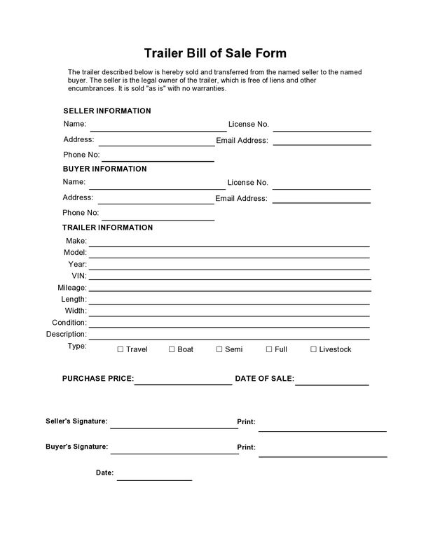 The Golden State Bike Bill of Sale Template