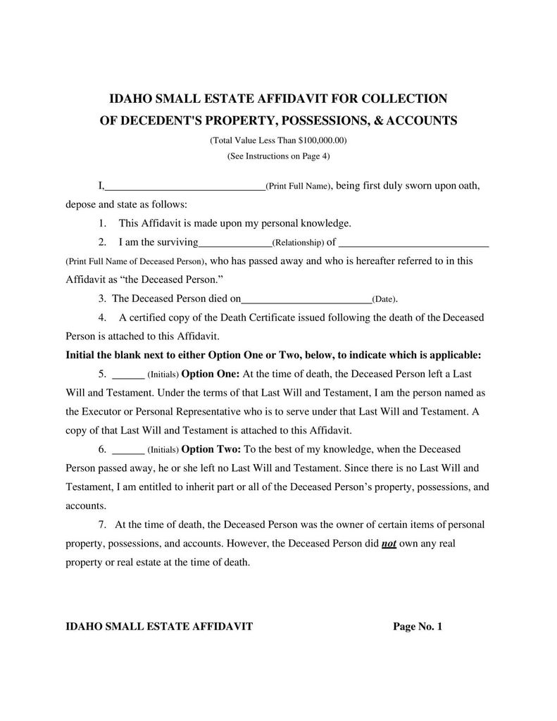 Understanding the Small Estate Testimony and Simplified Probate Procedures